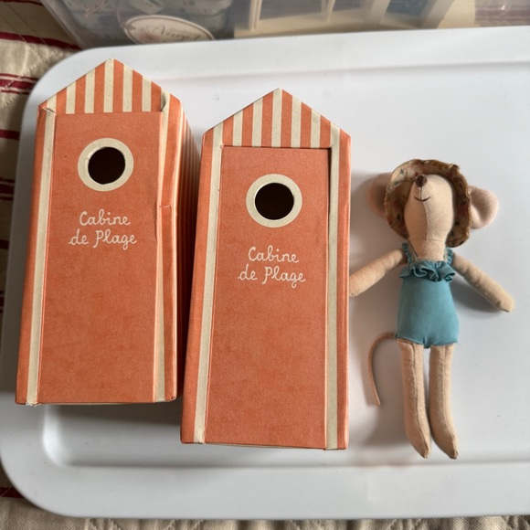 Maileg cabana beach mom mouse New - Picture 2 of 6